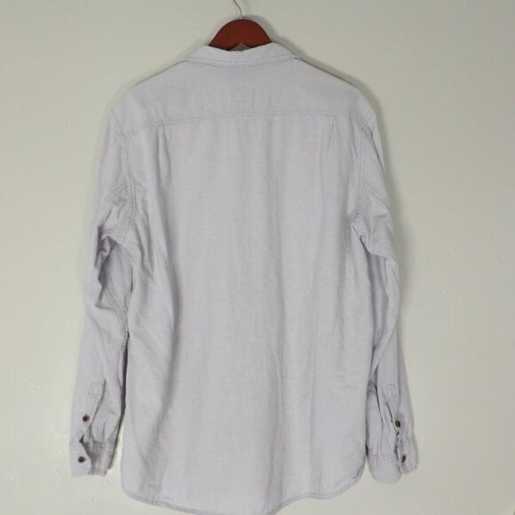 GH Bass & Co Gray‎ Linen Cotton Button up |  Men's Large - Picture 7 of 9